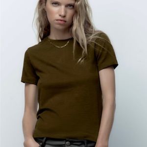 NWT Zara cotton T-shirt